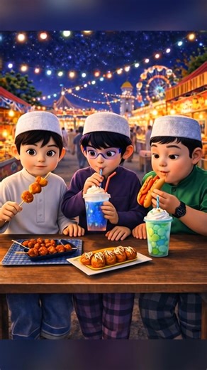 BoBoiBoy, Gopal, dan Fang berburu takjil #boboiboy #boboiboygalaxy #gopal #fang