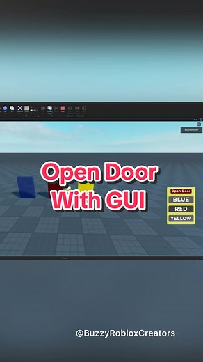how to open doors w gui in #robloxstudio #roblox #robloxfyp #robloxedit