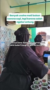 Banyak usaha mati bukan karena rame, tapi salah atur untung #bisnisfnb #bisniskuliner