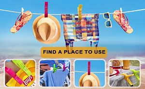 Beach Chair Towel Clips-Cruise Essentials, Pool Chair Clips Large Hanging Clip Clamps Beach Towel Holder Clothes Pegs to Keep Your Towel from Blowing Away, Vacation Beach Must Have (8 Pack)