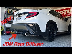 2022 WRX JDM Rear Diffuser Install