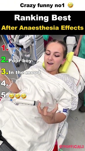 Ranking Best After Anaesthesia Effects #funnyvideos #usa