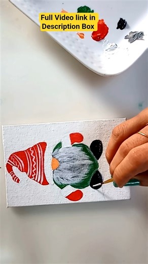 Easy Christmas Painting | Acrylic Painting tutorial #shorts #viralvideo