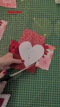 DIY Crazy patchwork valentine card 💌