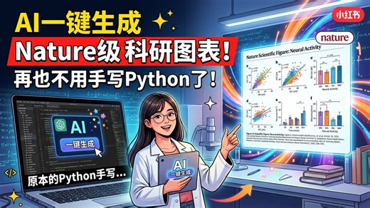 【AI科研神器】上传数据自动生成Nature级图表！SciDraw科学可视化教程-学术Fun-学术Fun-哔哩哔哩视频