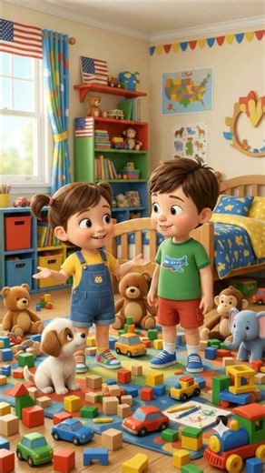 Tidy Up Our Toys! 🧸✨ | Clean Up Song for Kids | Preschool Cartoon #kidssongs