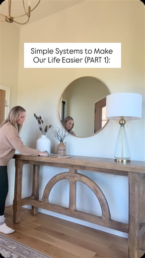 Simple Systems to Make Your Life Easier (PART 1): 1. A 10-minute reset after dinner Everyone helps. Clear counters, load the dishwasher, wipe surfaces. It’s small, but it changes the whole next morning. 2. A “landing zone” by the door One spot for backpacks, shoes, keys, water bottles. Saves 20 minutes of searching every school day. 3. The Sunday Setup A quick weekly reset: check the calendar, prep a few easy snacks, restock bathrooms, and lay out sports gear for the week. 4. A home for the neve