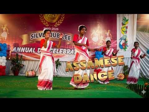 Graceful Assamese Dance | Silver Jubilee Annual Day Celebration 2025 ✨