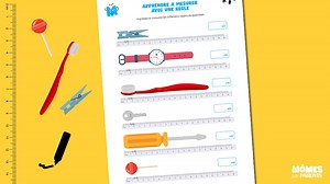 Découvrez notre fiche pour apprendre à mesurer avec une règle