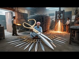 How Expert Workers Make Scissors with Hammer & Polish Work