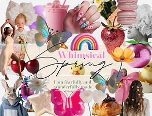 Whimsical Spring Cutouts Collage Collection, Christian Digital Stickers, Romantic, Bible Stickers, PNG High Res - Etsy