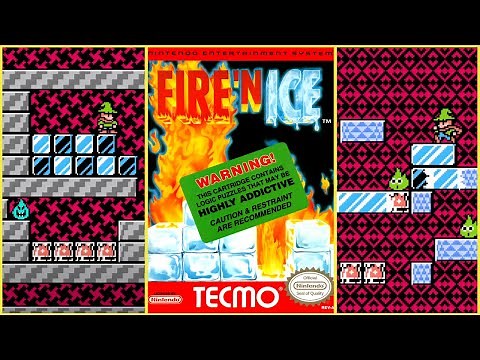 Fire 'n Ice All 150 Level Solutions | Live Full Playthrough [NES]