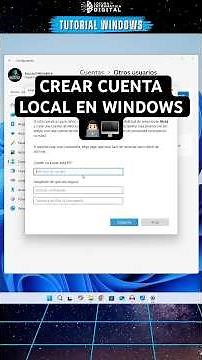 Cómo Agregar una cuenta local en Windows 11 | #Tutorial #windows #pc