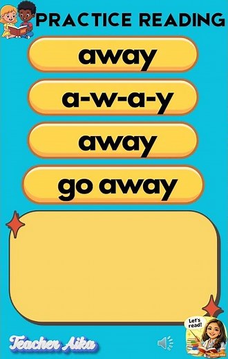 Reading Practice for Kids 📚 | Learn to Read Easy Sentences | AWAY