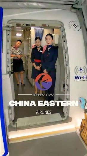 Check out business class on China Eastern Airlines ✨