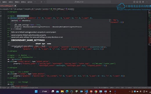 Max-Optics Studio光子芯片仿真工具-教程5.3 第一个SDK_FDTD仿真示范