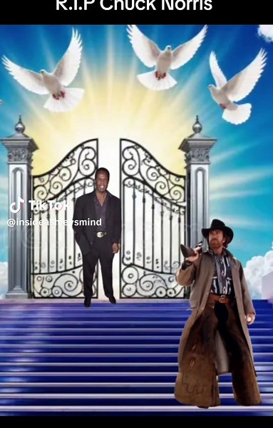Rest in Peace to the legend Chuck Norris reunited with his Walker partner Clarence Gilyard R.I.P #walkertexasranger #chucknorris #ClarenceGilyard #fyp #saygoodbye