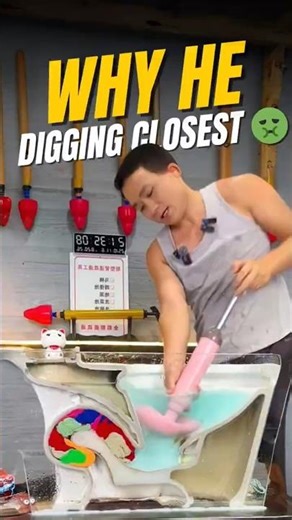 🚽Closet റ്റിൽ എന്തിനാണിങ്ങനെ ഇളക്കുന്നത് 😱 why he ia digging in closet? #viral #tamil #trend #hacks