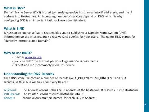 Introduction to BIND DNS server