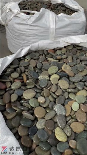 Polished Mixed Color Pebble Stone Landscaping Riverstone