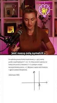 🔍 Oś symetrii i miejsca zerowe – zadanie z informatora CKE
