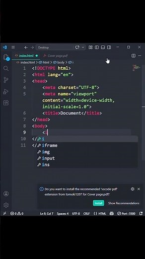 How to Add Image in HTML 🔥#coding #programming #webdevelopment #html #vscode #viralshorts
