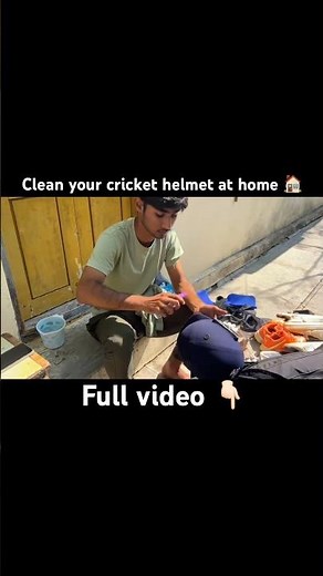 Clean your Cricket Helmet at home || cricket kit #cricket