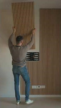 How to flawlessly install Acoustic Slats Panel on your wall without a single screw!😉