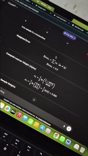 Learn AdaBoost with me... #machinelearning #datascience #ai
