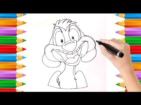 How to draw timon | Colouring drawing for kids | Easy drawing for kids step by step | timon drawing