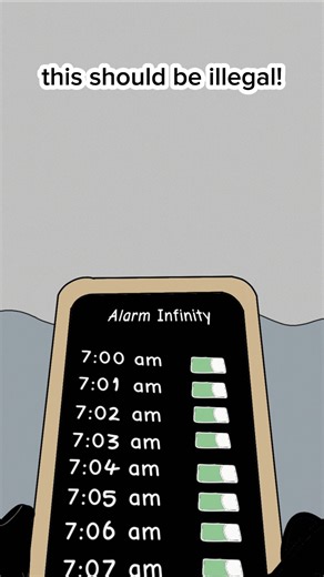 ​Her alarm is actually a jump scare! 🤣 (best 4k animation memes) #shorts