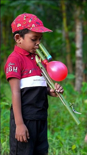 Cute Bamboo Creations with Two Colour Balloon Toys #craft #diy handmade