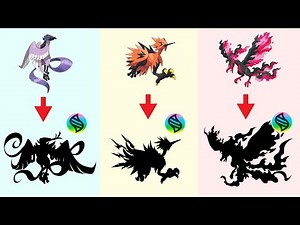 Pokemon Mega Evolution - MEGA Galarian Legendary Birds ( Zapdos, Moltres, Articuno)