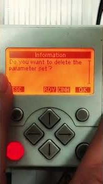 Lenze 8400 StateLine C | Save & Copy Parameter Set Using External Keypad