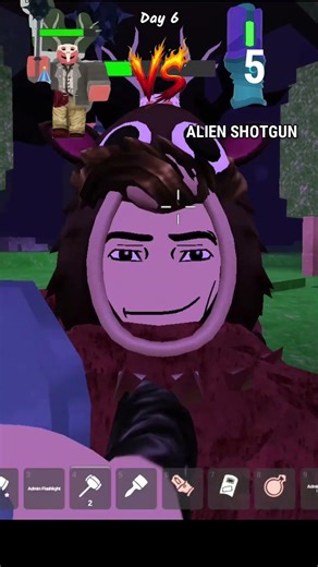Giant Cultist vs Alien Shotgun 👑👽🔫! Who Wins?! #99nightintheforest #roblox #shorts
