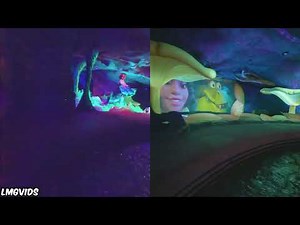 Splash Mountain Vs. Tiana's Bayou Adventure - Reverse POV - Side by Side Comparison | 4K 60FPS