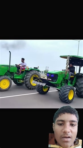#lovetractor #swarajshop #farming John dear aur Swaraj mein race Hui to John dear Jeet gai #farmtrac