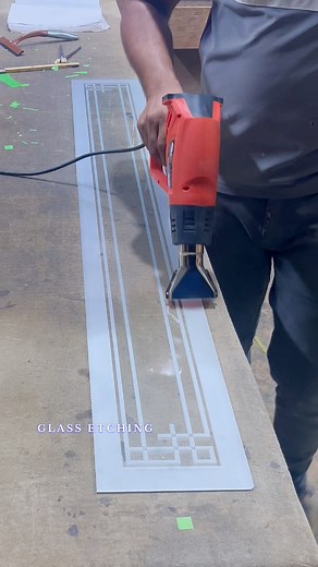 Glass etching works. #glass #mirror #glassetching #windowglass #fabrication @highlight | Afsal Alanallur