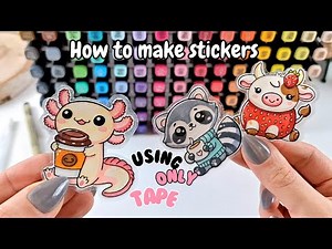 How to Make Stickers Using Only Tape | Step by Step!