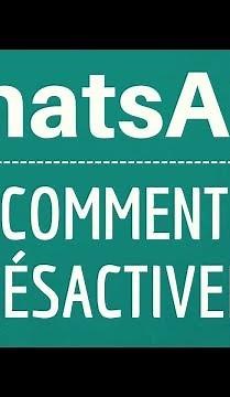 DESACTIVER WhatsApp, comment fermer l'application WhatsApp en arrière plan sur son TELEPHONE