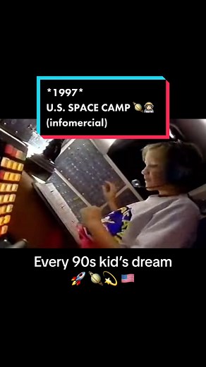 U.S.SPACE CAMP. infomercial from 1997. . . . . . . . . #spacecamp #space #90s #90skid #90sbaby #90saesthetic #90sthrowback #90smusic #90shair #90sstyle #90sfashion #90scommercial #90scommercials #90stoys #90sads #oldschool #throwback #nostalgia #retrotoys #nostalgic #childhood #childhoodmemories #childhoodmemory #kidstv #commercial #retro #vintage #retrogaming #retrogamer #gaming #gamer #games #boardgames #boardgame #vintagegames #vintagetoys #memory #infomercial #spacetravel #memoryunlocked #90