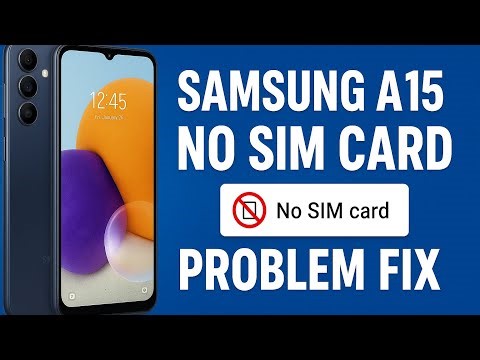 FIX Samsung A15 NO SIM CARD Problem! | Ussama gsm