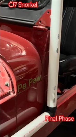 86 CJ7 Snorkel install final phase