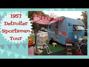 Tour a 1957 Detroiter Sportsman vintage camper travel trailer
