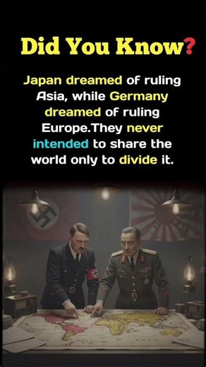 WWII Betrayal: Axis Powers' Hidden Plan to Split the Globe! #shorts