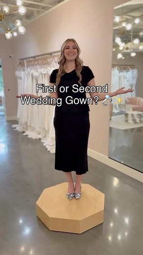 116K views · 619 reactions | Battle of the clean, minimal & elegant A-line wedding gowns✨ Both of these breathtaking gowns are from our Private Collection, can only be found at The Blushing Bride Boutique in Salt Lake City and are available in store NOW  #utahbrides, book an appointment to be introduced to your dream wedding dress by calling (385)-220-2722 today  #WeddingDress #weddinggown #weddingdressshopping #weddinginspiration #weddinginspo | The Blushing Bride Boutique | Facebook