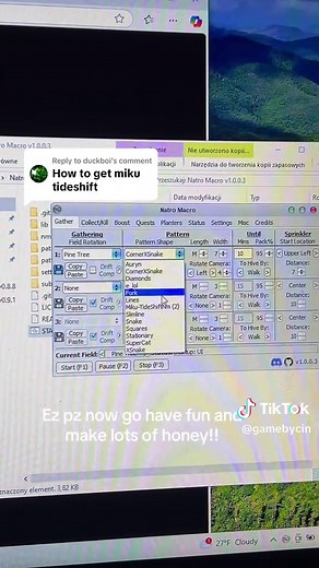 Replying to @duckboi Ez tutorial for custom #natromacro patterns in #beeswarmsimulator