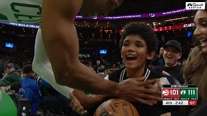 49K views · 1.7K reactions | Al Horford blocks Trae Young and the ball flies into the crowd... right to his son  (Al quickly runs over to make sure he's okay) | NBC Sports Boston | Facebook