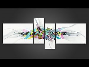 Abstract Painting Demo with Transparency And Palette Knife | Ver novo