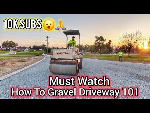 DIY Gravel Driveway Tips/Secrets Every Homeowner Must Know | Install Video | 4K